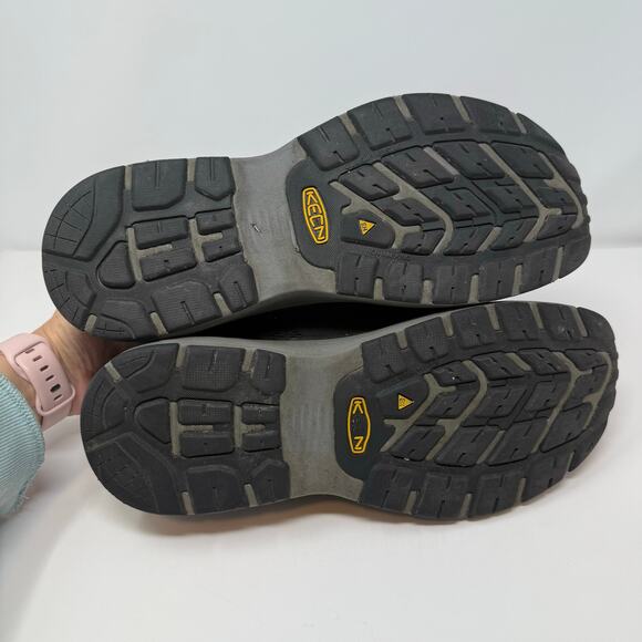 Keen Utility Shoes Men's 12D Black Composite Toe Work Shoes Rugged Comfort - Picture 3 of 14